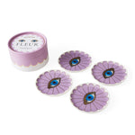 Fleur Eye Coasters | Purple | Set of 4