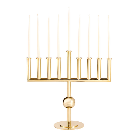 Vienna Menorah | Brass | 35cm