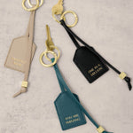 'Amazing Mum' Sentiment Tag Keyring | Light Taupe