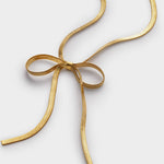 Amelie Waterproof Bow Necklace | Gold Plated