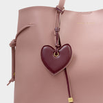 Amour Heart Bag Charm & Keyring | Cherry