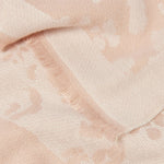 Animal Print Blanket Scarf | Pink & Off White