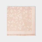 Animal Print Blanket Scarf | Pink & Off White