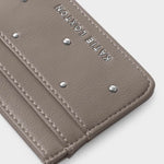 Avery Studded Cardholder | Mink
