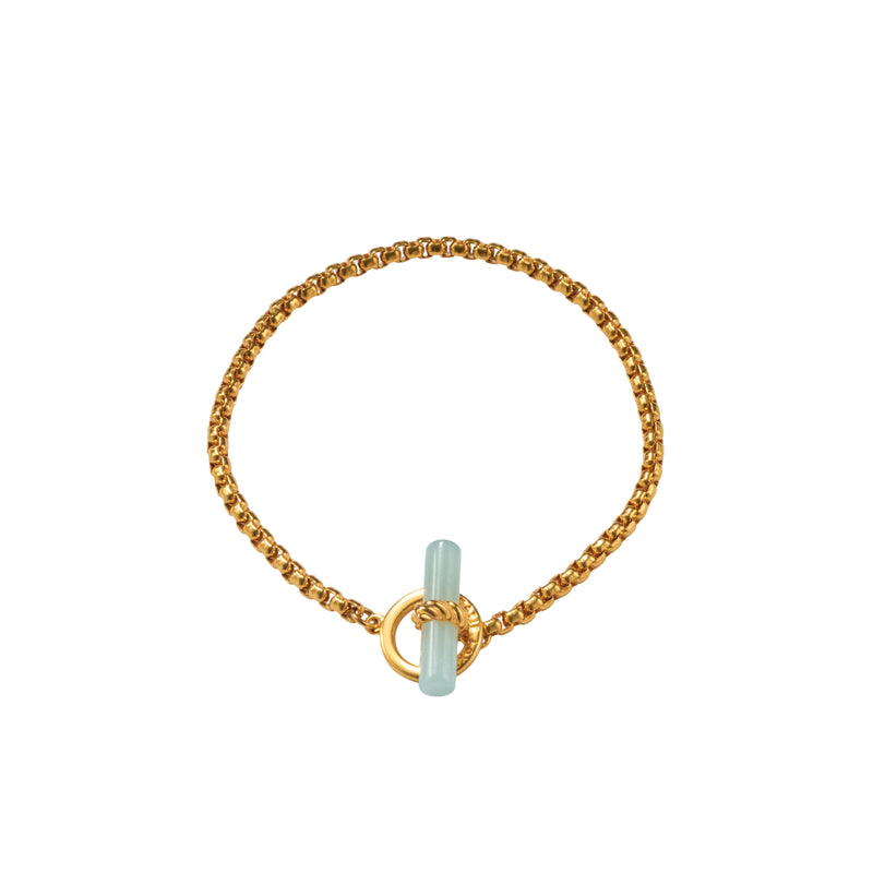 Azura T-Bar Bracelet | Gold Coated