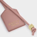 'Beautiful Friend' Sentiment Tag Keyring | Pink Heather
