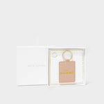 'Best Mummy' Boxed Photo Keyring | Nude Pink