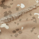 Blossom Print Scarf | Tan & White