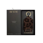 Boxed Leopard Print Photo Keyring | Bestie | Chocolate