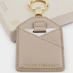Boxed Mirror Keyring | You Look Fabulous | Light Taupe