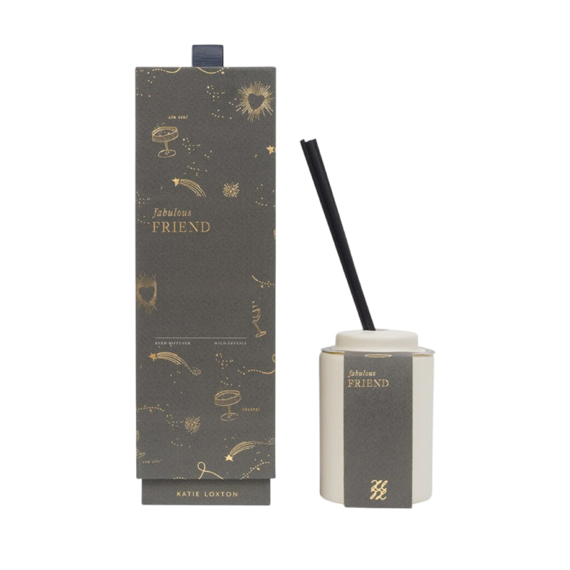 Ceramic Sentiment Reed Diffuser | Fabulous Friend | Fresh Fig & Wild Freesia