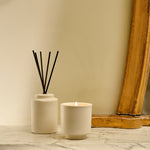 Ceramic Sentiment Candle | Joyeux Noel | Frosted Pine & Cedarwood
