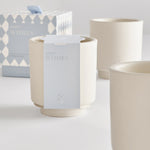 Ceramic Sentiment Candle | Winter Wishes | Frosted Pine & Cedarwood