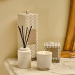 Ceramic Sentiment Reed Diffuser | Happy Home | Blackberry Noir