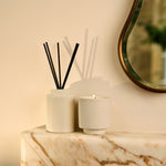 Ceramic Sentiment Reed Diffuser | Winter Wishes | Frosted Pine & Cedarwood