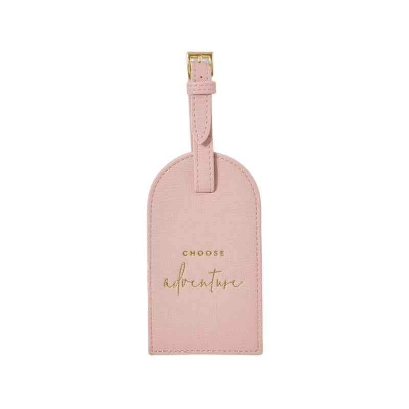 'Choose Adventure' Luggage Tag | Dusty Pink