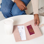 'Choose Adventure' Travel Wallet | Dusty Pink
