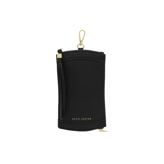 Clip-On Vegan Leather Sunglasses Case | Black
