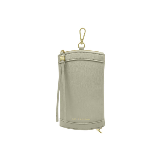 Clip-On Vegan Leather Sunglasses Case | Green Mist