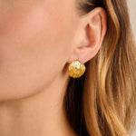 Cochellia Waterproof Shell Earrings | Gold Coated