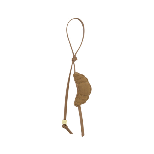 Croissant Bag Charm & Keyring | Caramel