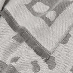 Dalmatian Print Blanket Scarf | Grey