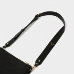 Detachable Vegan Leather Bag Strap | Black