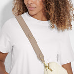 Detachable Vegan Leather Bag Strap | Light Taupe