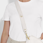 Detachable Vegan Leather Bag Strap | Off White