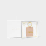 'Fabulous Friend' Boxed Photo Keyring | Nude Pink