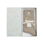 Gift Boxed Ribbed Bow Socks | Bow