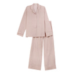 Gift Boxed Pyjama Set | Stripe Print | Pink & White | Large