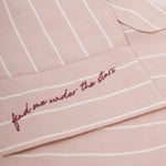 Gift Boxed Pyjama Set | Stripe Print | Pink & White | Large