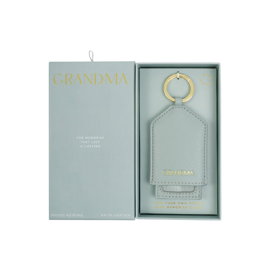 'Grandma' Hidden Photo Keyring | Duck Egg Blue