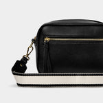 Hallie Double Strap Bag | Black