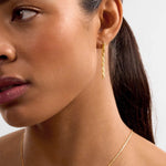 Harlequin Drop Stud Earrings | Gold Coated