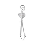 Heart Bag Charm Keyring | Soul Sister | Silver Eel