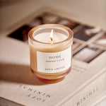 'Home' Sentiment Candle | Fresh Linen & White Lily
