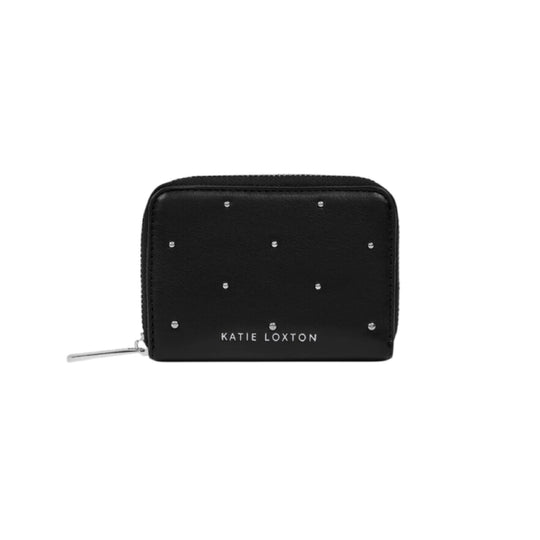 Klara Studded Concertina Cardholder | Black