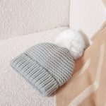 Knitted Baby Hat | Cool Grey