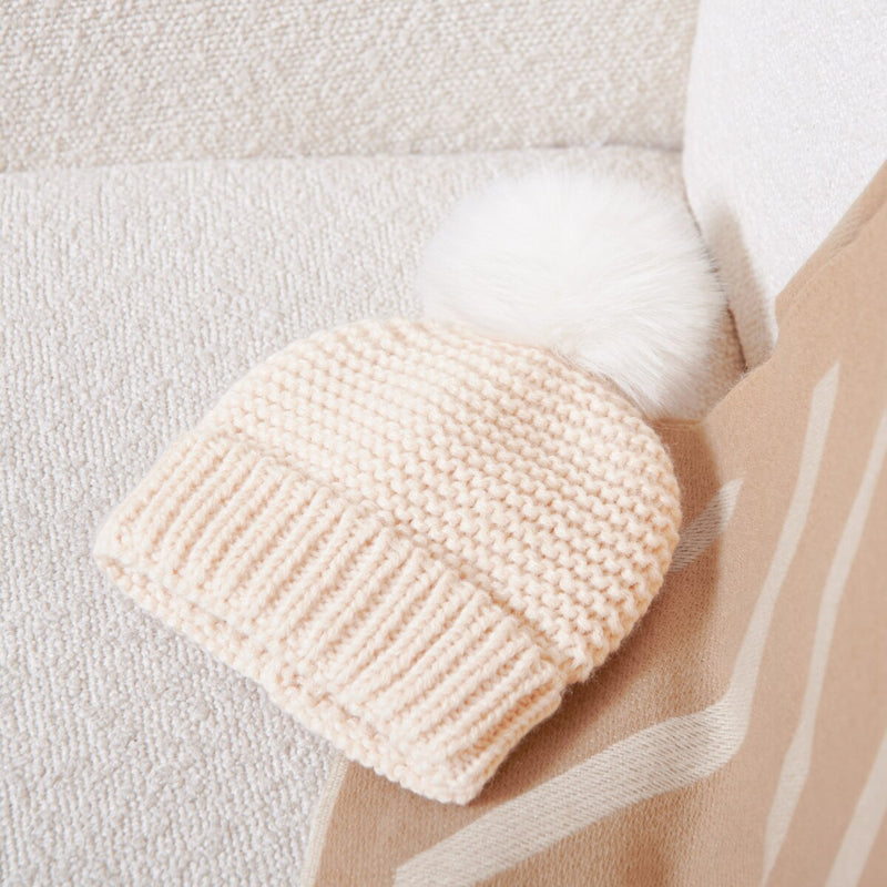 Knitted Baby Hat | Eggshell