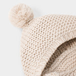 Knitted Baby Poncho | Eggshell