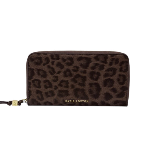 Leopard Print Purse | Chocolate | Large