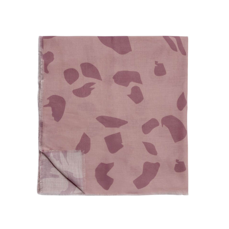 Leopard Print Scarf | Light Pink | Large