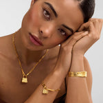 Luxe Lock Bracelet | Gold Coated