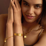 Luxe Lock Bracelet | Gold Coated