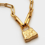 Luxe Lock Bracelet | Gold Coated