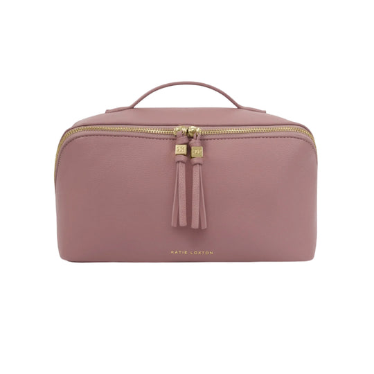 Soho Makeup & Wash Bag | Deep Rose | Large