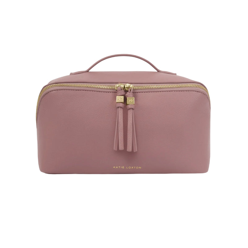 Soho Makeup & Wash Bag | Deep Rose | Large