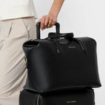 Milan Vegan Leather Cabin Bag | Black